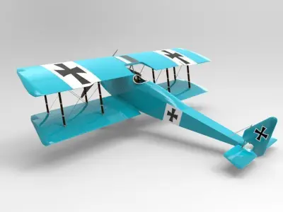 Halberstadt D series 3D model purchase