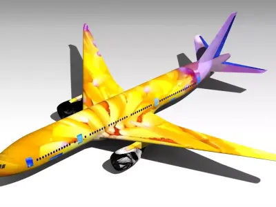 Boeing 777 Low-poly 3D model purchase
