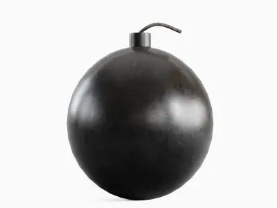 Bomb 01 Low-poly 3D model