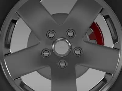 Jeep Wrangle wheel 3D model