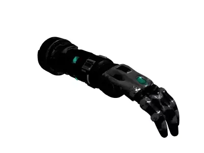 SciFi Cybernetic Prosthetic Arm Low-poly 3D model