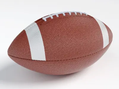 American football Ball 3D model 3