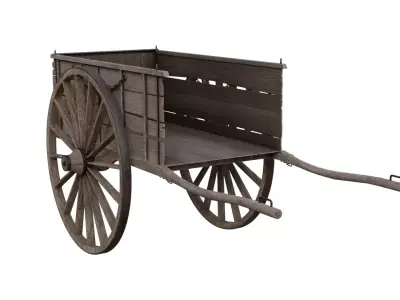 Medieval Wagon 3D model buy