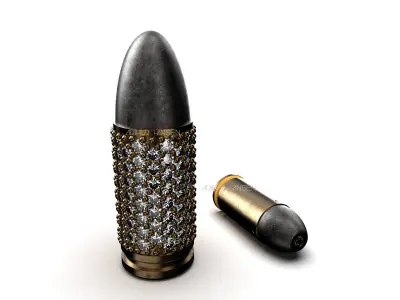 3D model Diamonds Cartridge Pendant 3D print model