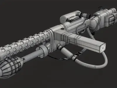 sterling submachine gun 3D model purchase