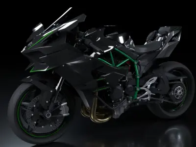 Kawasaki Ninja H2R 3D model