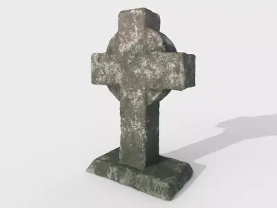 ancient stone tombstones 3D model