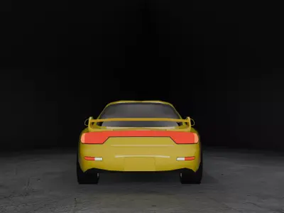 Stylized Mazda RX7 - Game Ready Low-poly 3D model