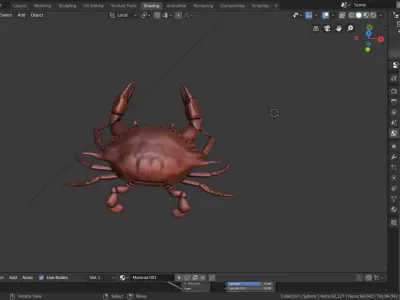 blue crab 3D model
