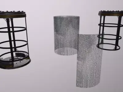 Machine B2 Mixer Low-poly 3D model
