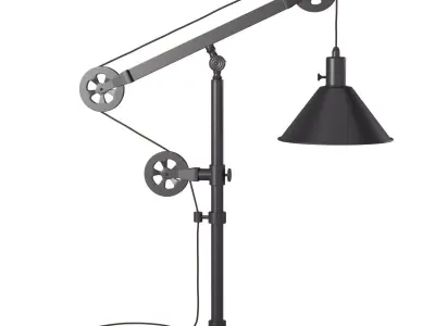 Carbon Loft - Table Lamp with Pulley System 3D model