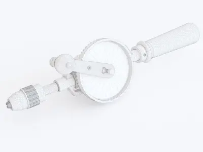 Hand drill 04 3D model