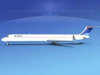 McDonnell Douglas MD-90 Delta 2 3D model
