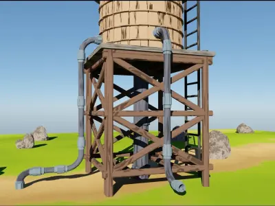 Water tank  Free 3D model