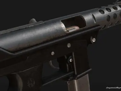 TEC-9 Only for Unity Low-poly 3D model