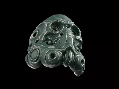 scifi mask 3D model
