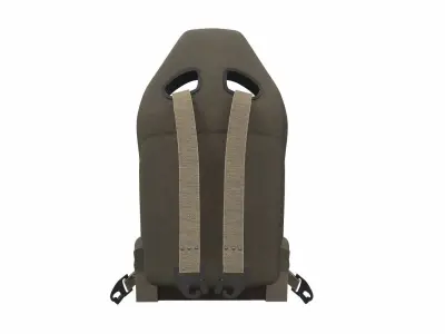 Car seat sport racing sr 6 3D model