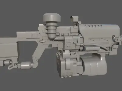imaginary gun 3D model