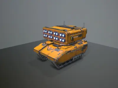 Zulu - 9 Heavy missle laser carrier Low-poly 3D model