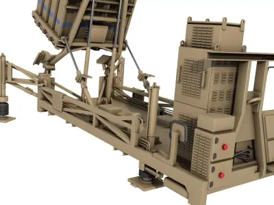  Iron Dome missile defense system 3D model