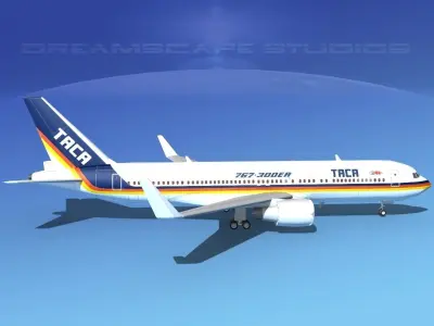 Boeing 767-300 TACA 3D model