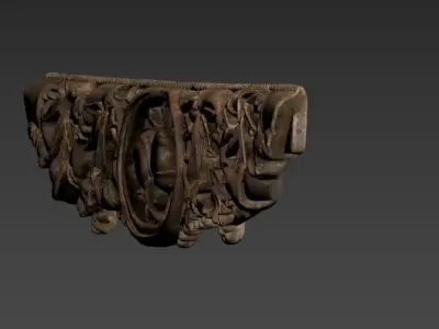 Wooden carving 3D model