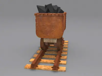 Mine Trolley 3D model
