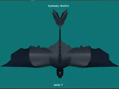 Toothless reference dragon Free low-poly 3D model
