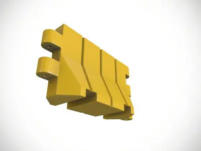 Barrier 1 Low-poly 3D model