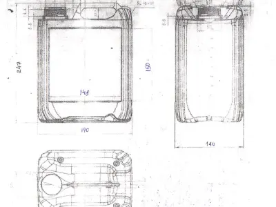 Canister 5L Euro 3D model