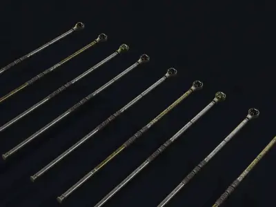 Plague Doctor Staff Low-poly 3D model