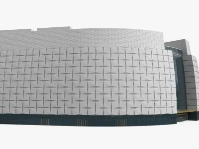  Curved Modern Shopping Mall Building 