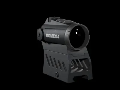 Sig Sauer Romeo 4 Reflex Sight Low-poly 3D model