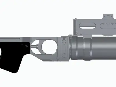 GP-25 rifle 3D model