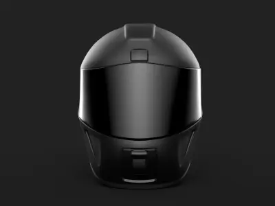 Motorcycle Helmet Low-poly 3D model 3