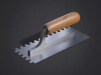 Square Notched Trowel 3D model