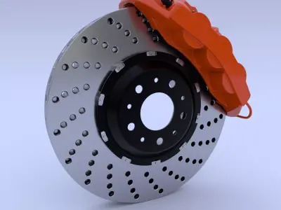 Car Disk Brake 3D model