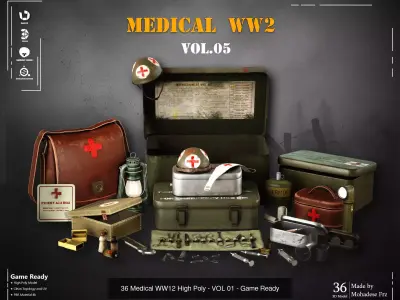 137 Game-Ready Environment Assets Mega Bundle 3D Model Pack