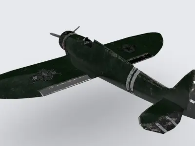 Boeing 1934 Low-poly 3D model