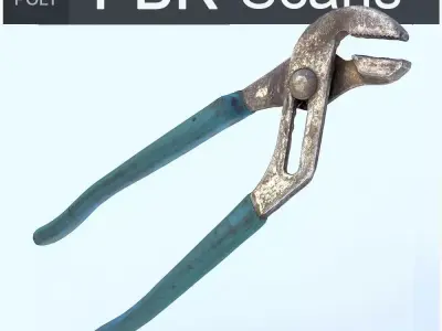 Wrench Middle Poly 3D model purchase