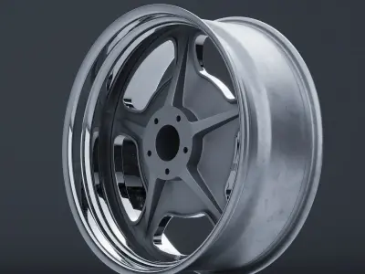 Billet Specialties BONNEVILLE Wheels Low-poly 3D model