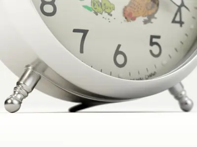 Pecking Chicken Wind Up Alarm Clock 3D model