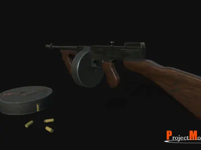 Thompson v1 LowRes Low-poly 3D model