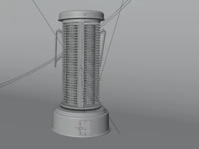 Vintage Electric Heater 3D model