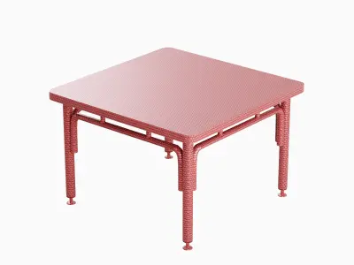 Metallic Table 03 Low-poly 3D model