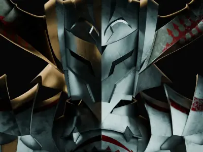 Knight Mordred from Fate series 3D model