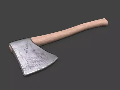 Hatchet Axe Low-poly PBR Free low-poly 3D model