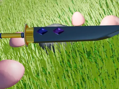 Colmillo de Nemea-Fantasy Stylized Dagger  Low-poly 3D model