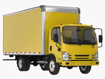 Box Truck Generic Simple Interior 3D model