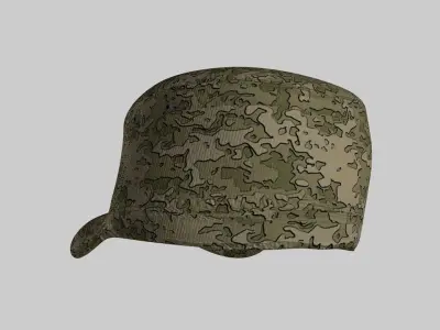 US Military Cap Package Low-poly 3D model